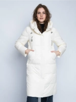 Куртка зимняя удлиненная с капюшоном