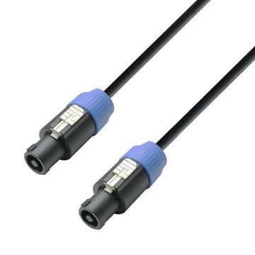 Adam Hall K3S225SS0200 - кабель спикерный Speakon 4-pole - Speakon 4-pole, 2 x 2.5 мм2, 2.0 м, темно