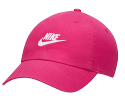 Теннисная кепка Nike Club Unstructured Futura Wash Cap - fireberry/white