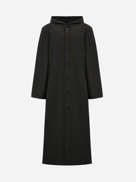 Тренч-трансформер черный