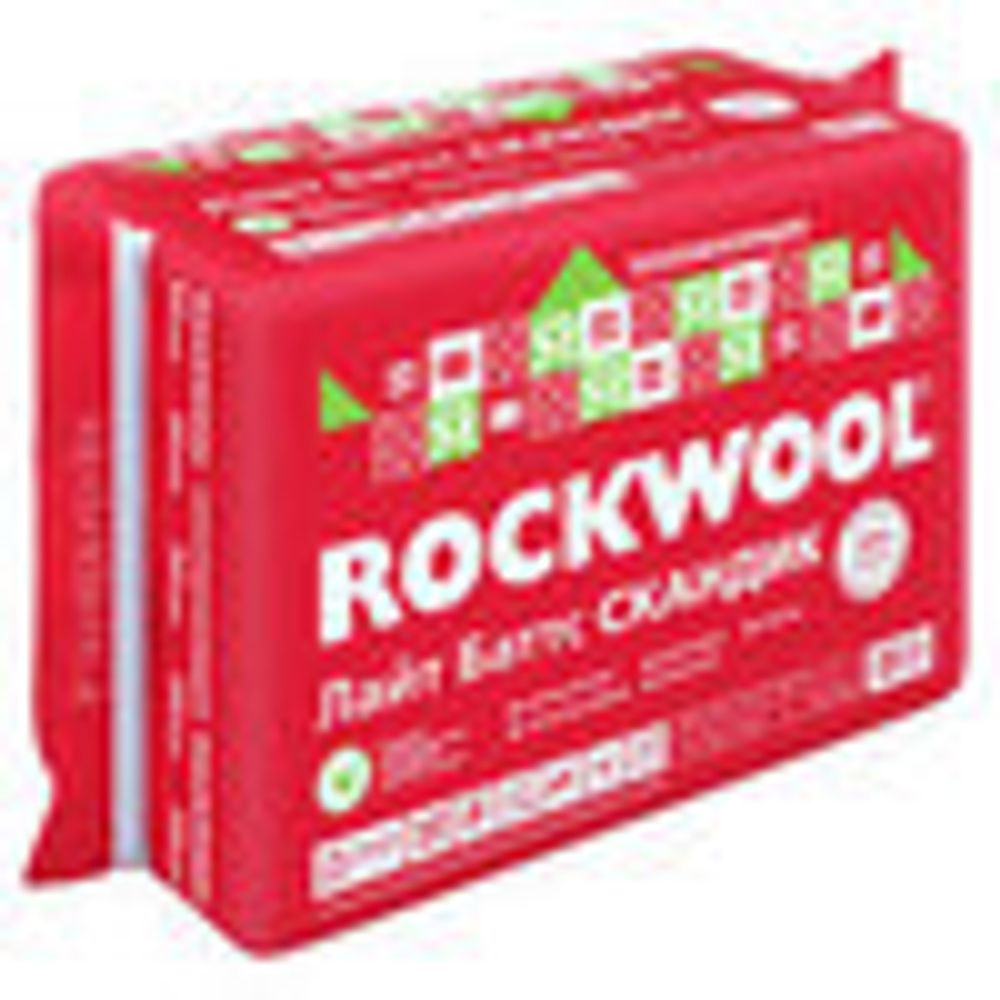Утеплитель Rockwool  800х600х100 (2,88 м.кв.=0,288м.куб.) (6шт.)