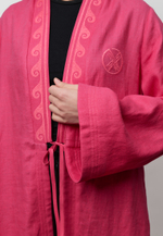 Шапан льняной OYU TOLQYN PINK