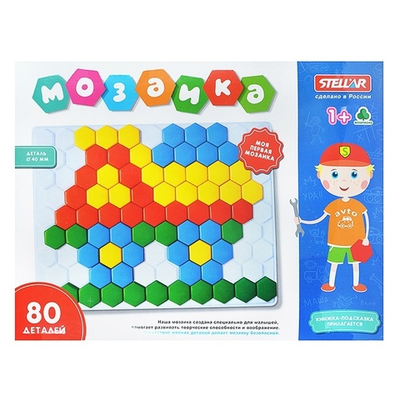 Мозаика (диаметр 40мм/80 деталей) 01009