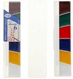 Краски акварельные ГАММА "Лицей", 6 цветов, медовые, без кисти, пластиковая коробка, 212063