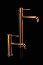 Смеситель для умывальника высокий, Uno Brushed Bronze