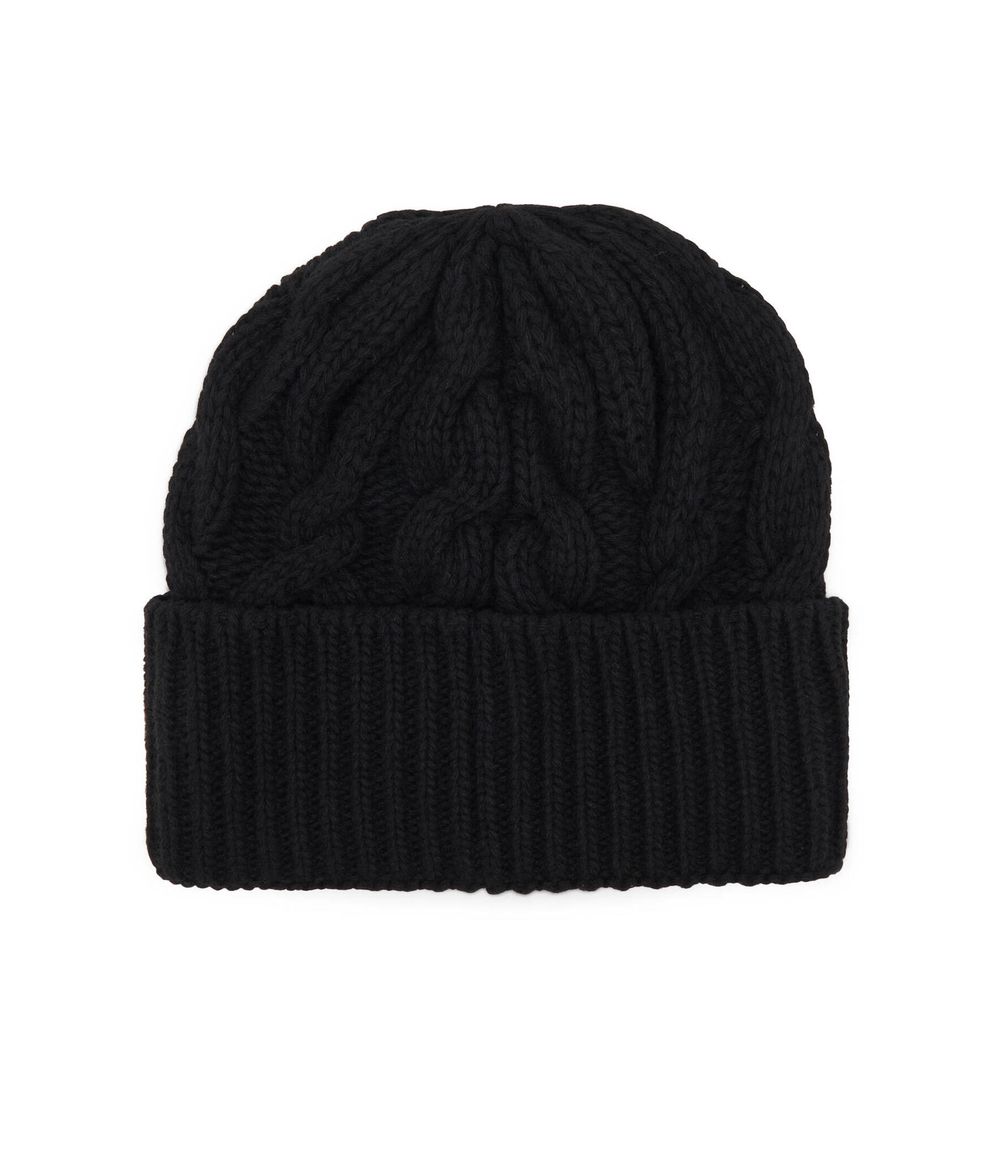 Хлопковая шапка EA7 - черный(240124 3F103)