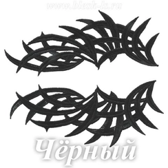 Лейсы кружевные, Черный (модель A)