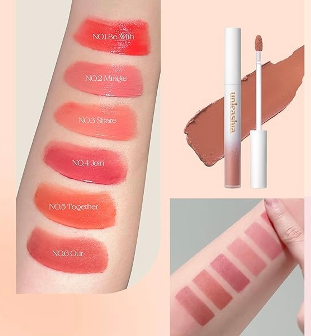 UNLEASHIA Luv Hug Velvet Tint - Вельветовый тинт для губ