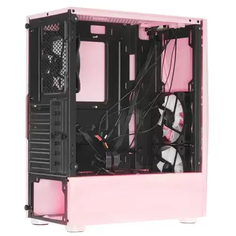 Компьютерный корпус 1STPLAYER DK-3 TG Pink