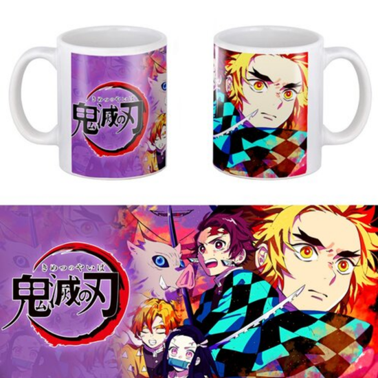 Кружка керамическая Клинок, рассекающий демонов Ренгоку и остальные Demon Slayer , 330 мл