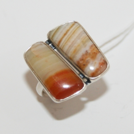 Кольцо с агатом