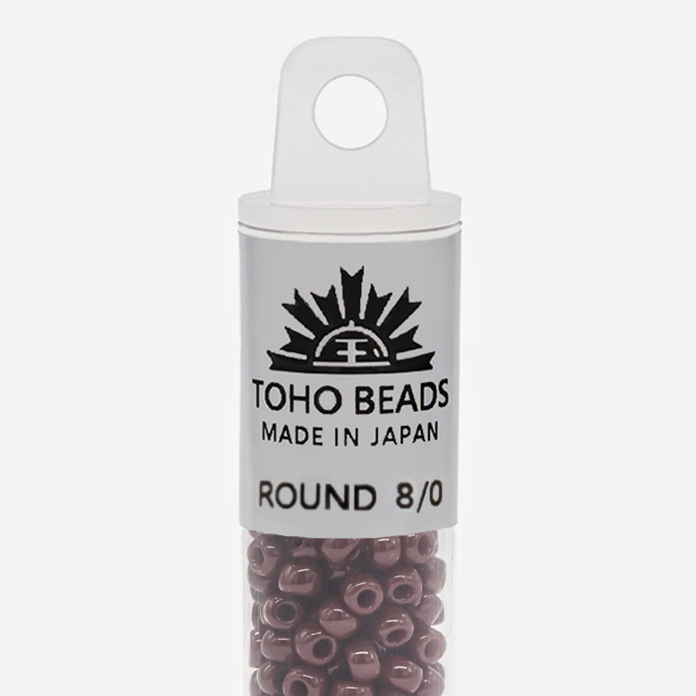 Японский бисер TOHO Round 8/0 (№46), непрозрачный глянцевый