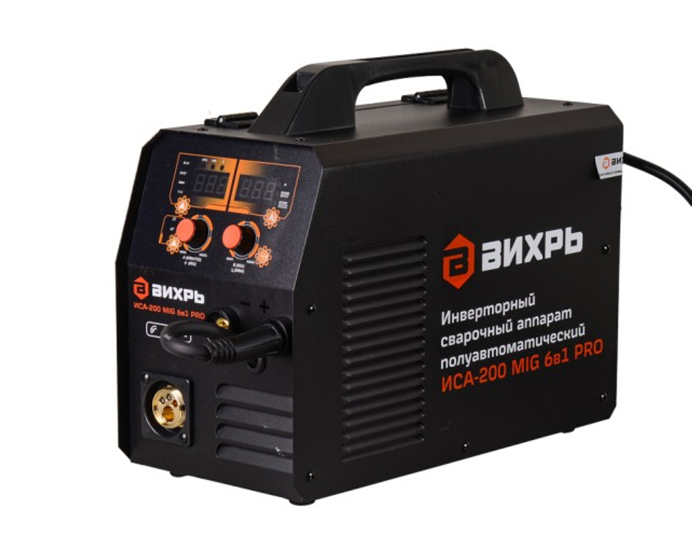 Сварочный полуавтомат ВИХРЬ ИСА-200 MIG 6в1 PRO 65/185