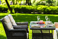 Стол садовый плетеный из искусственного ротанга OPAL 150 см