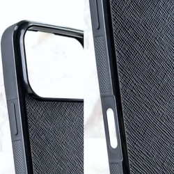 Качественный чехол iPhone с черепом на натуральной коже Saffiano - Euphoria HM Premium - модный аксессуар, брендовый чехол для iPhone