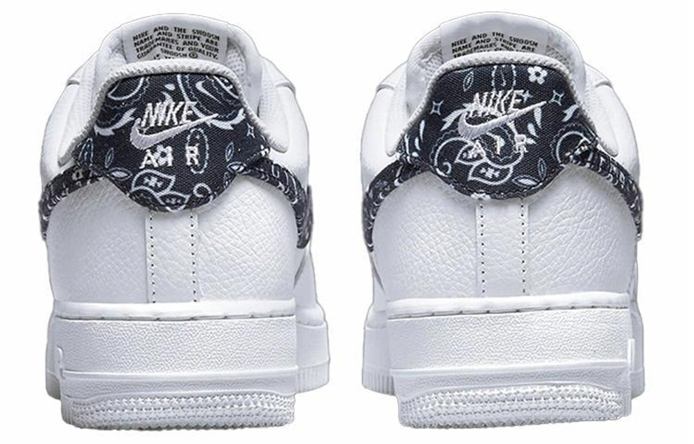 Кроссовки Nike Air Force 1 Low 07 Essential "Black Paisley" (Женская размерная сетка)