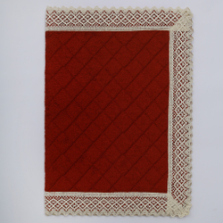 Коврик для ванной 50х70 Old Florence Rombetti бордовый