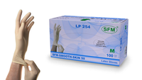 Перчатки смотровые нестерильные латексные опудренные SFM 50 пар