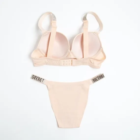 Комплект женский (топ/трусы), цвет бежевый МИКС, размер 80В