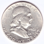 1/2 доллара 1961. США XF (Франклин)