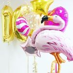Шар (51"/130 см) Фигура, Фламинго, Розовый 1 шт.