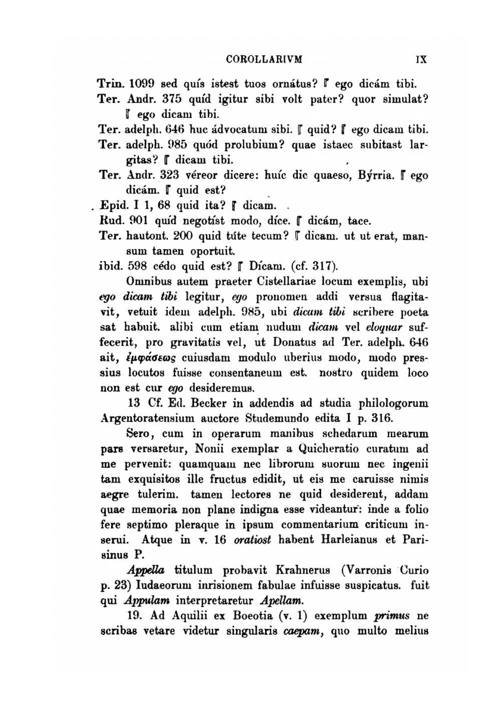 Comicorum romanorum praeter Plautum et Terentium Fragmenta | Titus Maccius Plautus