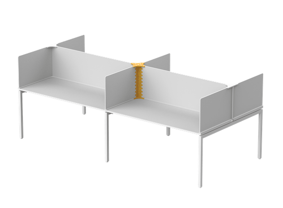 Опора центральная 20х20х60