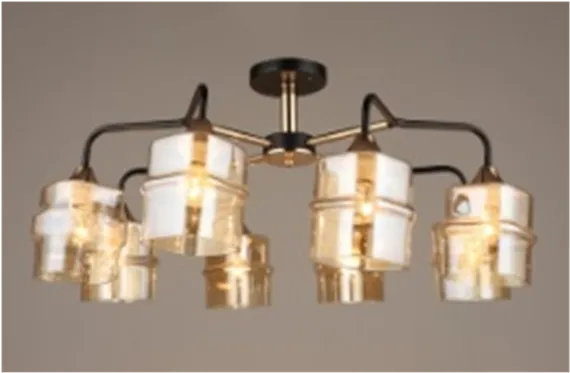 3672/8 BK+FGD (2) Люстра (RL)