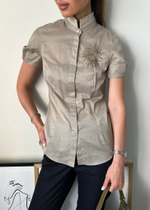 Хлопковая рубашка Brunello Cucinelli, S