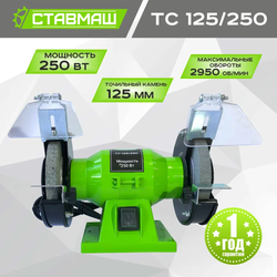 Станок точильный СТАВМАШ ТС-125/250 (125мм, 250Вт)