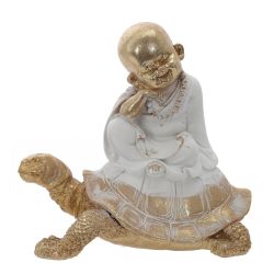 GAEM Фигурка декоративная "Будда на черепахе", L16 W11,5 H16 см