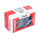 ГВОЗДИ СТРОЙБАТ СТРОИТЕЛЬНЫЙ 2,0Х40ММ 200Г