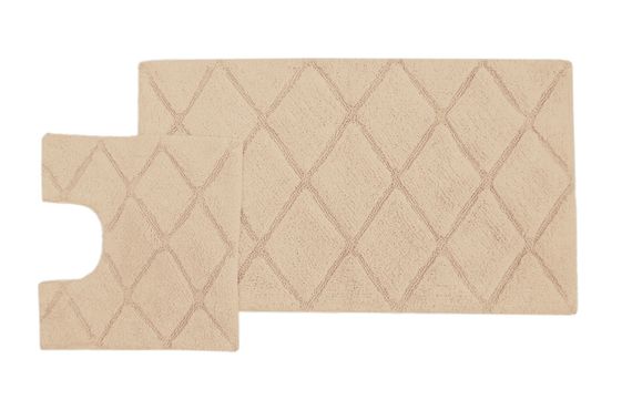 Jale (капучино) Набор ков. для ванной комнаты 60х100 и 50х50см