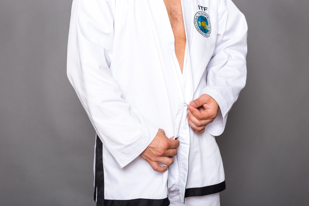 Добок ITF ProfSport (черный кант)