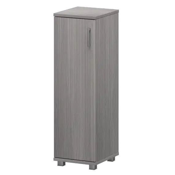 Стеллаж низкий узкий закрытый &quot;НТ-440;НТ-601&quot; 400x445x1280 Аргентум