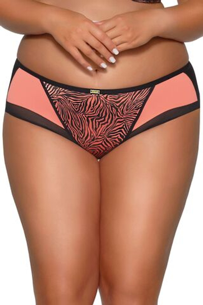 Трусики-слипы со средней линией талии и тигриным принтом (Размер: L) (Цвет: тигровый)