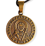 Святой Глеб именная нательная икона из бронзы