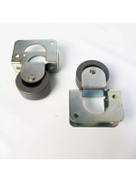 Опора роликовая 5522 с резиновым колесом d42 мм, 2 шт