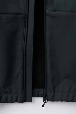 ZARA ТЕХНИЧЕСКАЯ КУРТКА С КАПЮШОНОМ, СЕРЫЙ