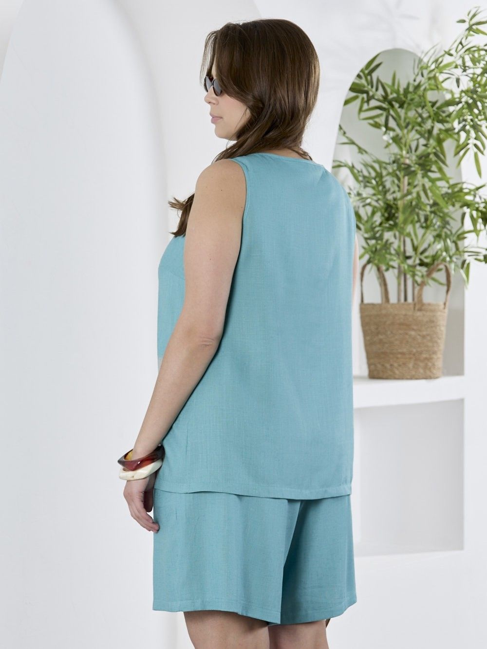 Блуза (топ) Камео-6 Виотекс БИРЮЗОВЫЙ