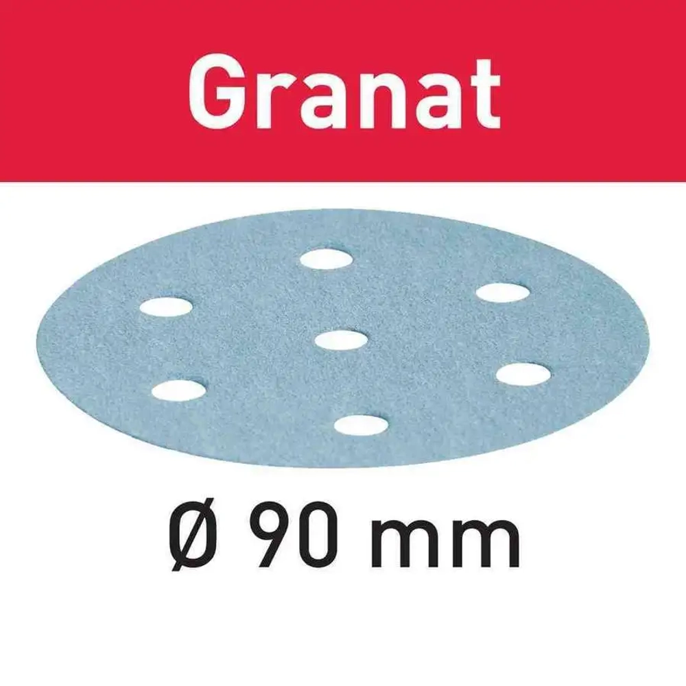 Шлифовальные круги STF D90/6 P400 GR/100 Granat FESTOOL 497373