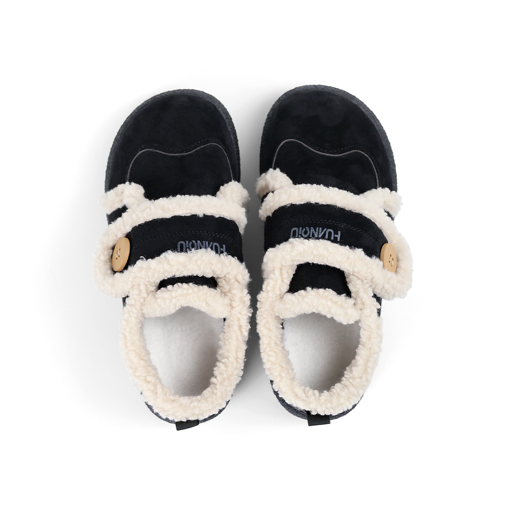 HUANQIU Synthetic Leather Thermal Abrasion Resistant Low top Insulated Shoes Women"s