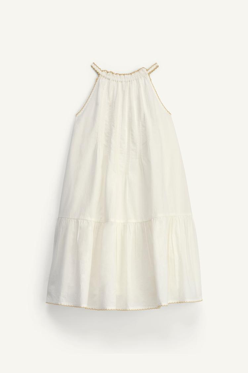 ZARA ПЛАТЬЕ С ВЫШИВКОЙ - LIMITED EDITION, БЕЛЫЙ