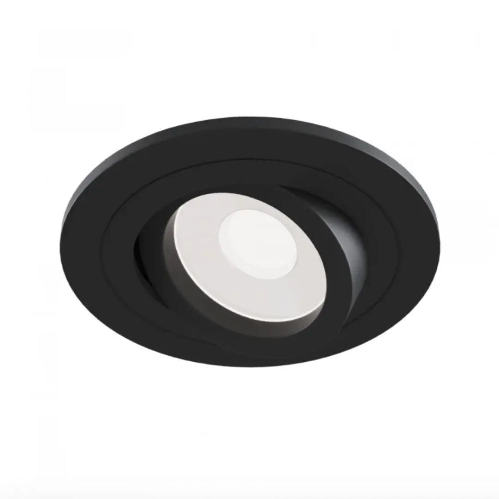 Светильник встраиваемый Vaes MARS R, чёрный, поворотный, цоколь GU10