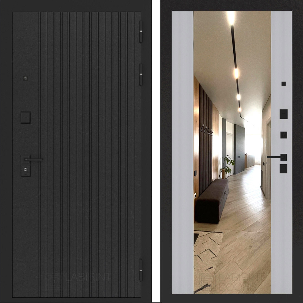 Бункер 06-зеркало МАХ , серый рельеф софт