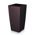 Кашпо "Camellia" ротанг, вставка V= 9л 245*245*285 венге коричневый