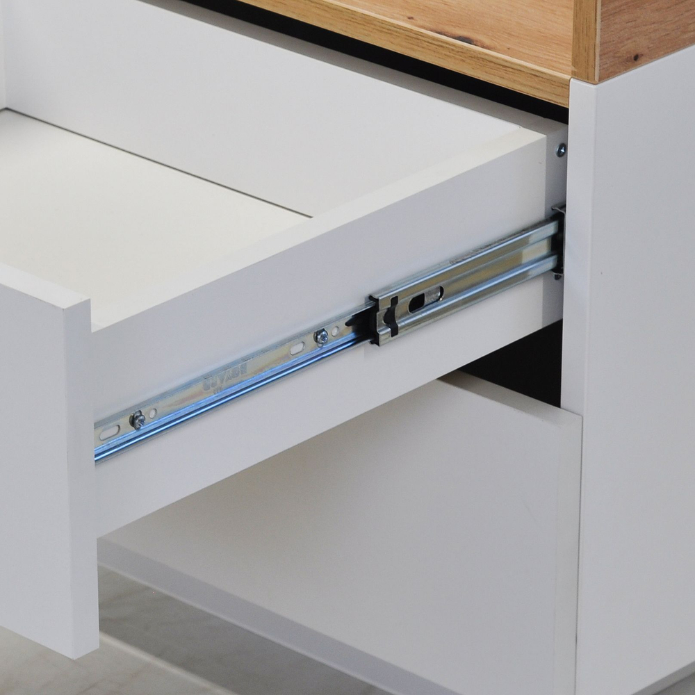 Прикроватная парящая тумба Меламин 2 ящика