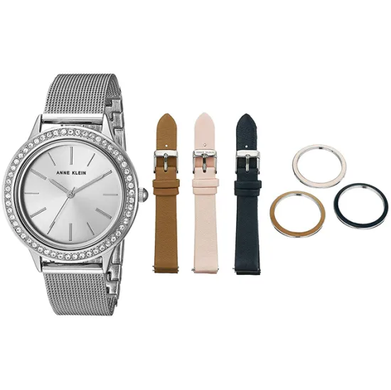 Женские часы Anne Klein AK/3419SVST (В наборе)