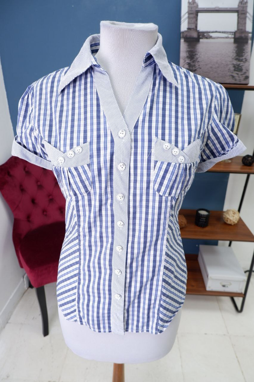 Рубашка Enulang в клетку 44 размер