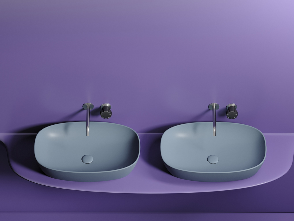 Умывальник чаша накладная овальная (цвет Серо-x